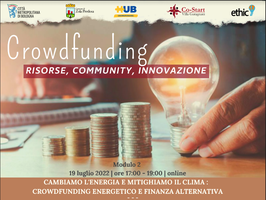 Cambiamo l’energia e mitighiamo il clima: crowdfunding energetico e finanza alternativa