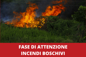 Attenzione agli incendi boschivi