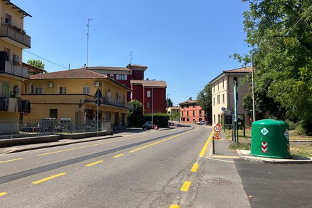 Lavori in corso: percorso pedonale e ciclabile su via Risorgimento