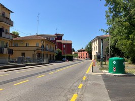 Lavori in corso: percorso pedonale e ciclabile su via Risorgimento