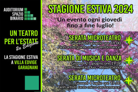 Un teatro per l'estate | Villa Edvige Garagnani dal 20 giugno al 25 luglio